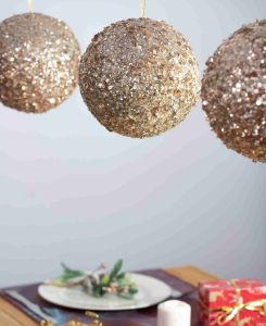 Champagne Glitter Bauble