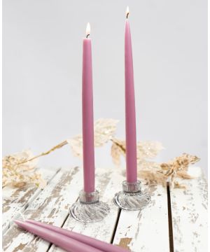 Cassis Tapered Hand Dipped Dyed Candle
