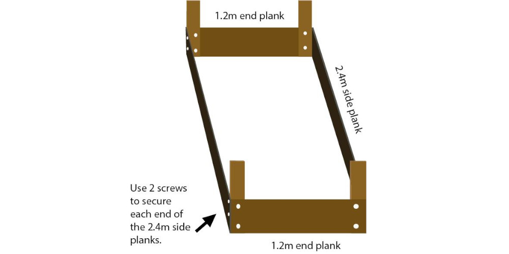 diagram of completing wooden frame